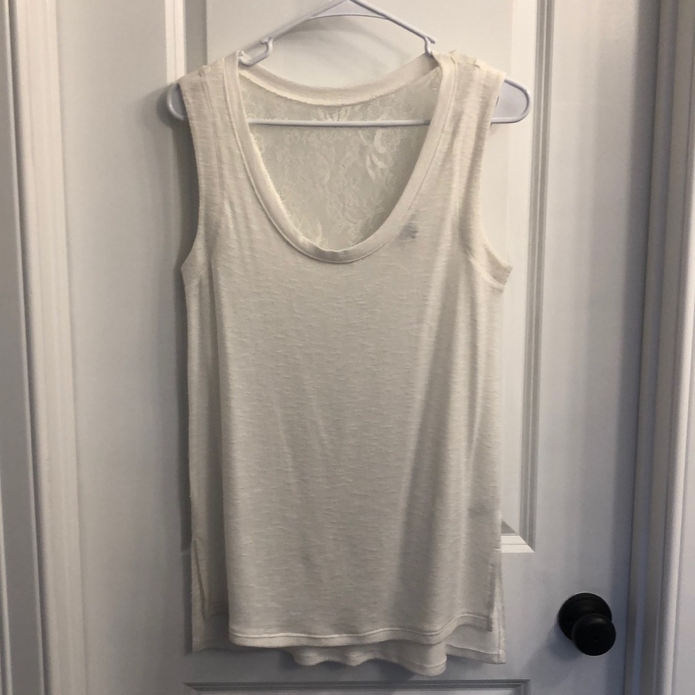 White/Cream Sleeveless Top